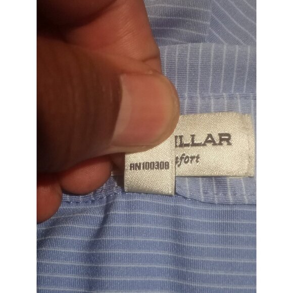 Peter Millar Polo Shirt Mens Large Blue Striped Summer Comfort Stretch 1922 Logo - Picture 11 of 14